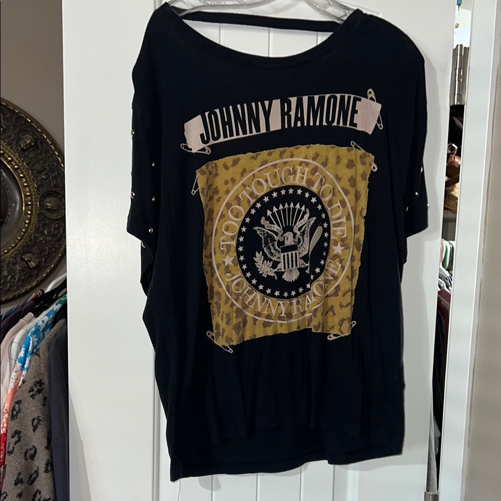 Johnny Ramone Open Back Graphic Tee